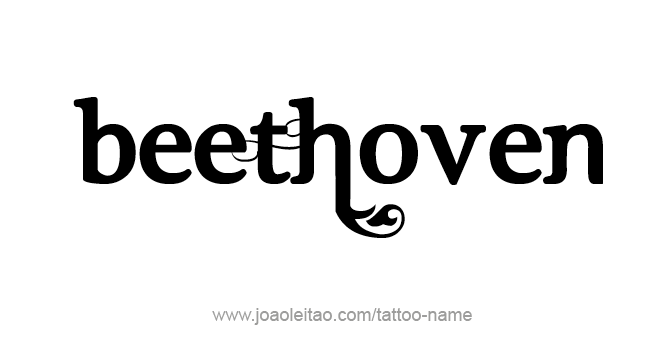 Tattoo Design Artist Name Beethoven