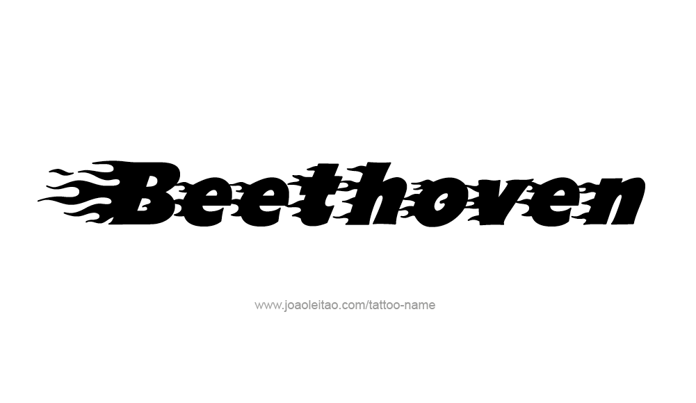 Tattoo Design Artist Name Beethoven