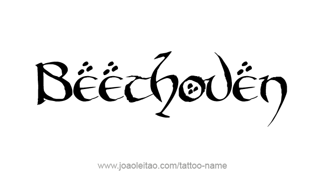 Tattoo Design Artist Name Beethoven