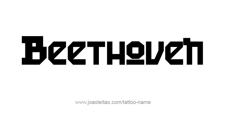 Tattoo Design Artist Name Beethoven