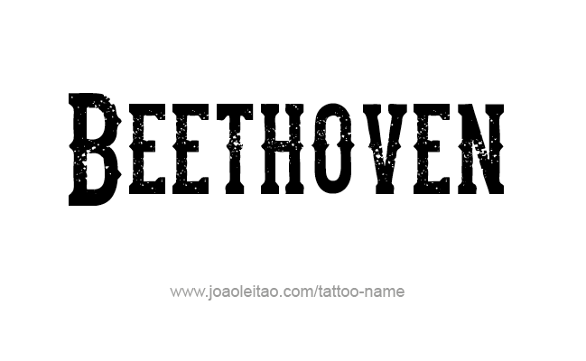 Tattoo Design Artist Name Beethoven