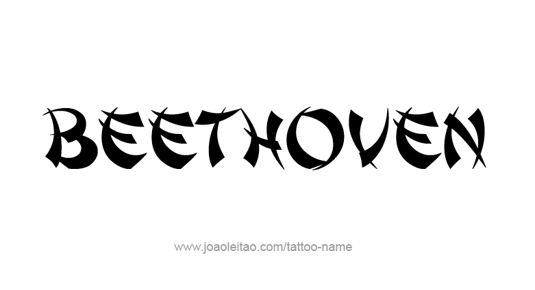 Tattoo Design Artist Name Beethoven