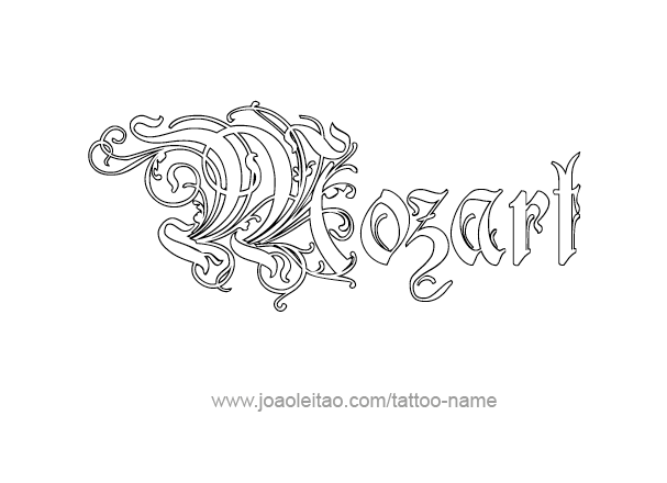 Tattoo Design Artist Name Mozart