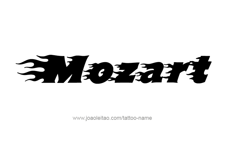 Tattoo Design Artist Name Mozart