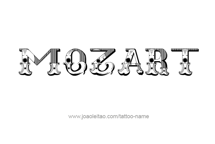 Tattoo Design Artist Name Mozart