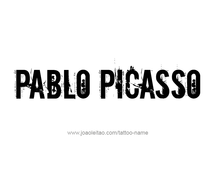 Tattoo Design Artist Name Pablo Picasso