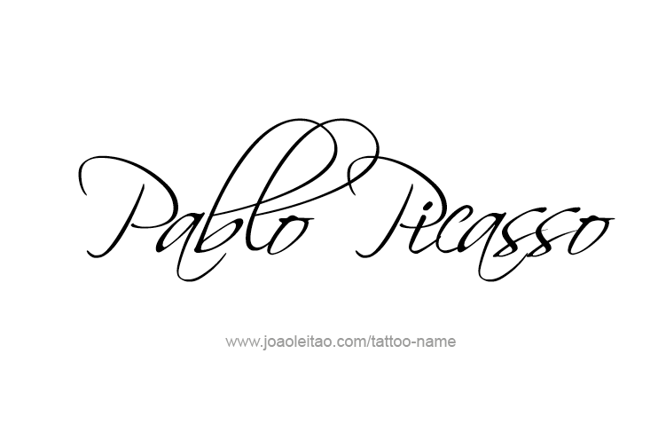 Tattoo Design Artist Name Pablo Picasso