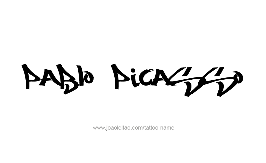 Tattoo Design Artist Name Pablo Picasso