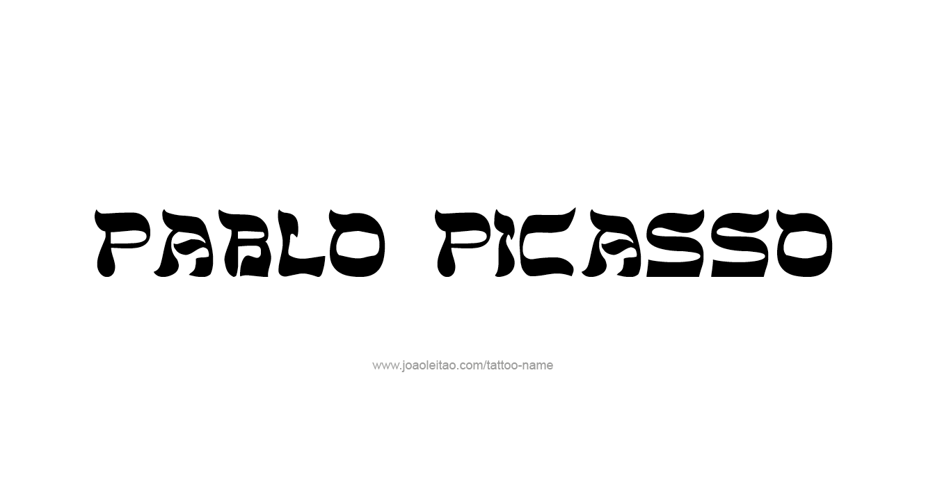 Tattoo Design Artist Name Pablo Picasso