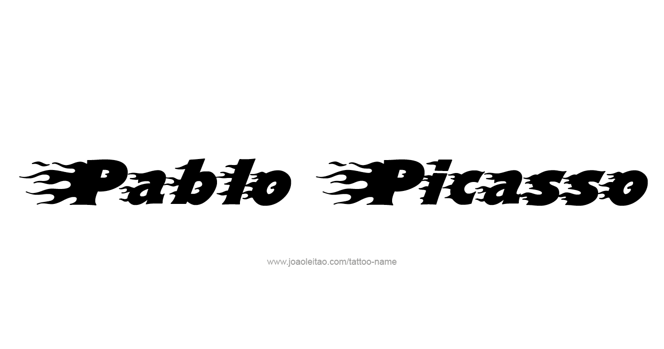 Tattoo Design Artist Name Pablo Picasso