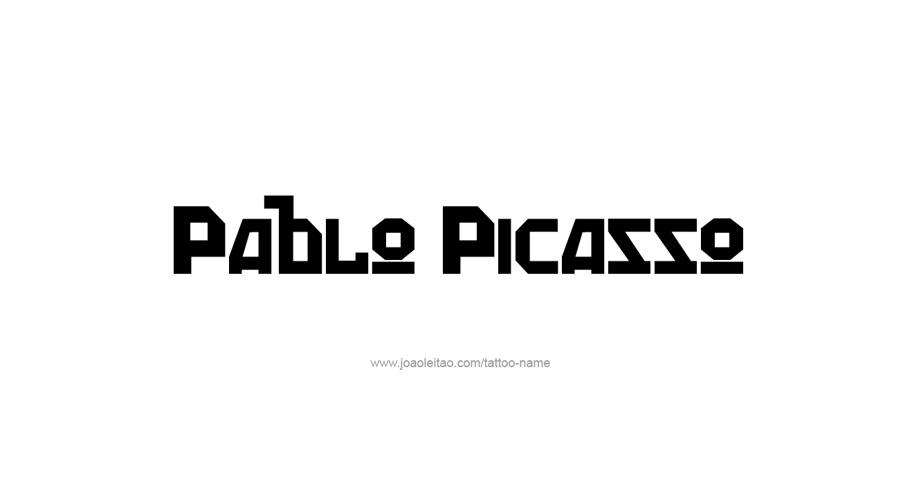 Tattoo Design Artist Name Pablo Picasso