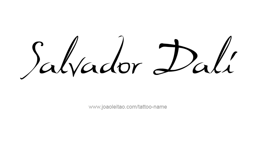 Tattoo Design Artist Name Salvador Dali