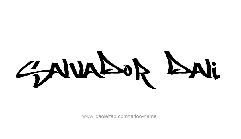 Tattoo Design Artist Name Salvador Dali