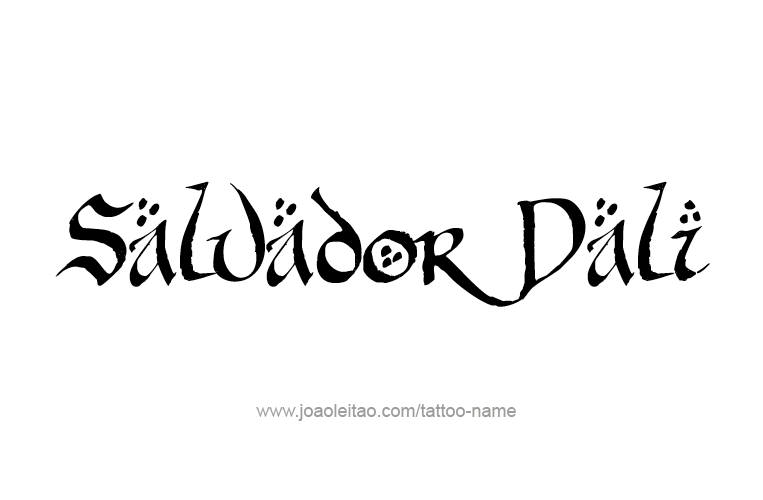 Tattoo Design Artist Name Salvador Dali