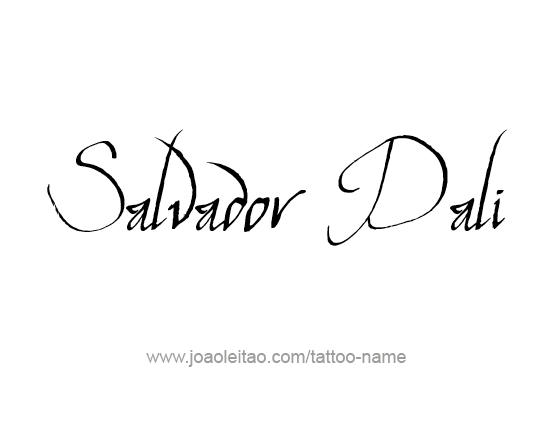 Tattoo Design Artist Name Salvador Dali