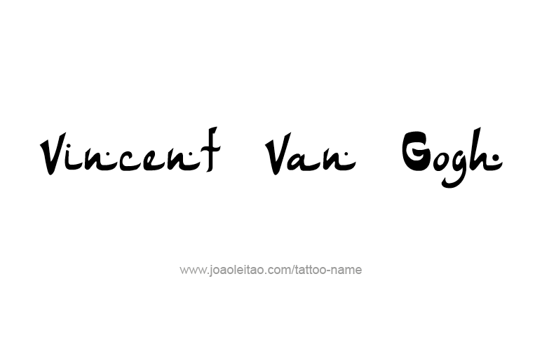 Tattoo Design Artist Name Vincent Van Gogh