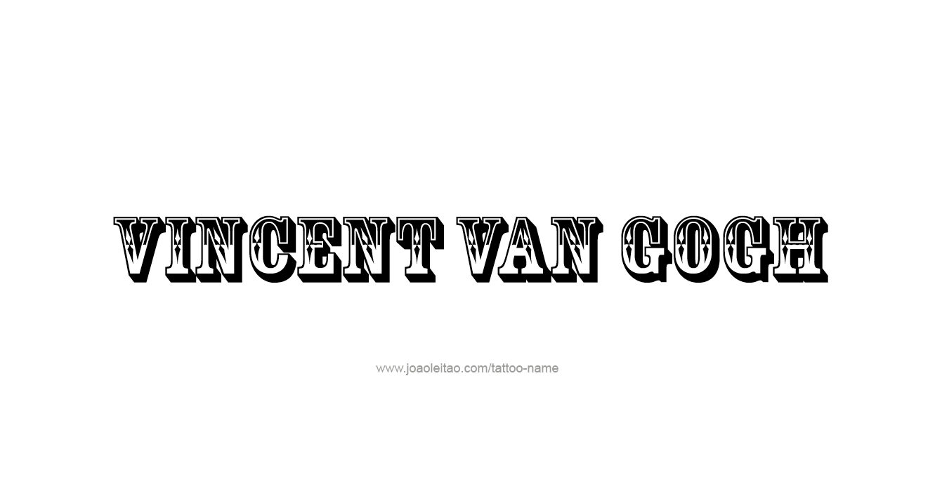 Tattoo Design Artist Name Vincent Van Gogh