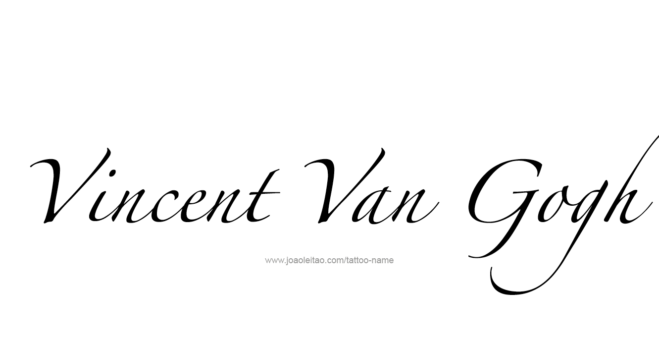 Tattoo Design Artist Name Vincent Van Gogh