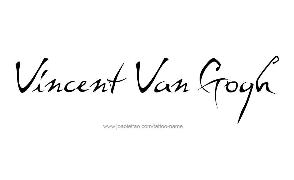 Tattoo Design Artist Name Vincent Van Gogh