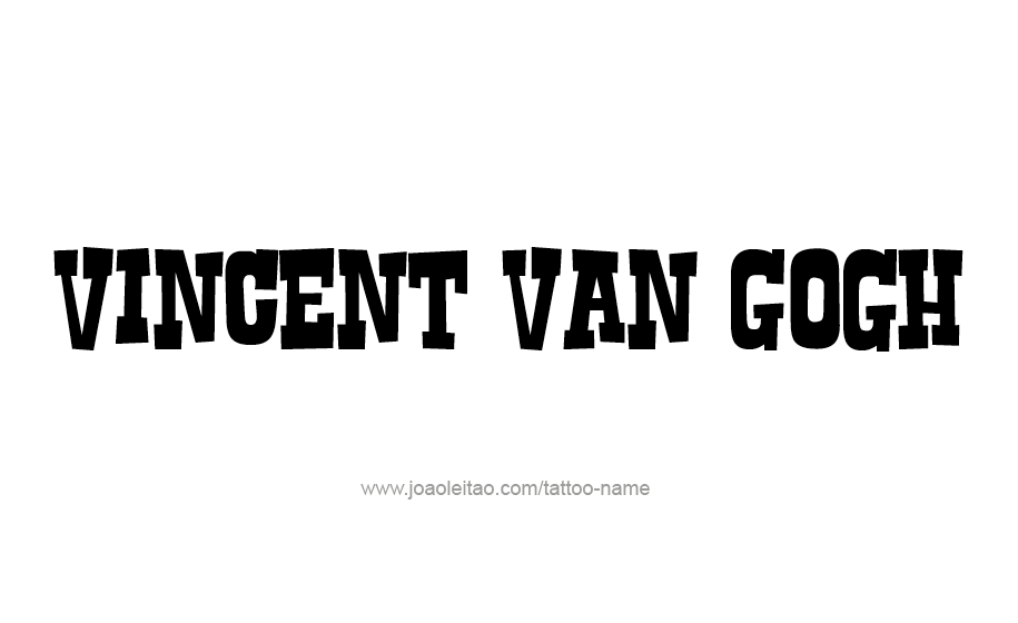 Tattoo Design Artist Name Vincent Van Gogh