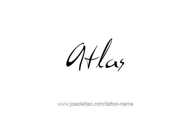 Tattoo Design City Name Atlas