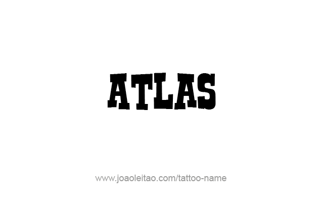 Tattoo Design City Name Atlas