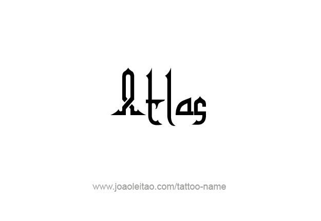 Tattoo Design City Name Atlas