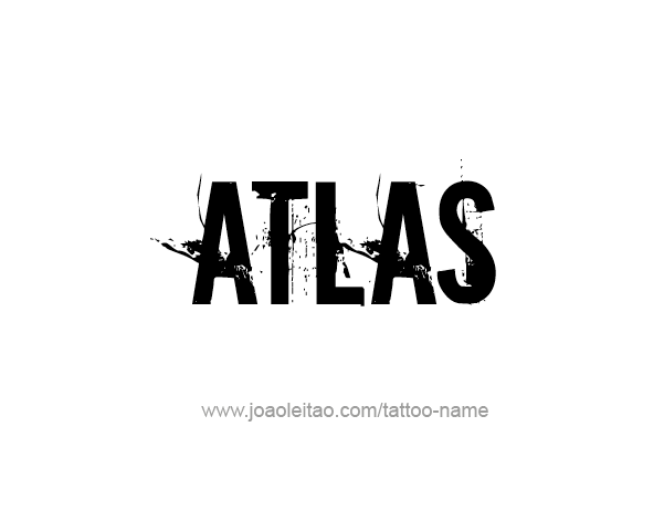 Tattoo Design City Name Atlas