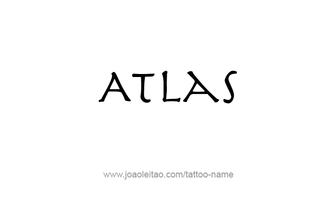 Tattoo Design City Name Atlas