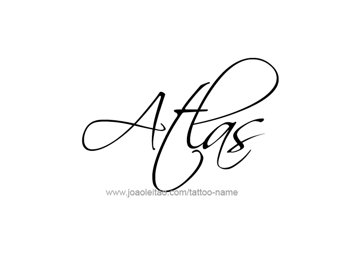 Tattoo Design City Name Atlas