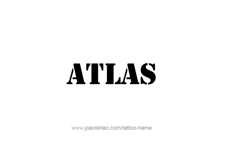 Tattoo Design City Name Atlas