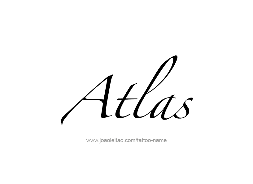 Tattoo Design City Name Atlas