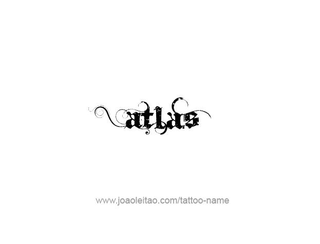 Tattoo Design City Name Atlas