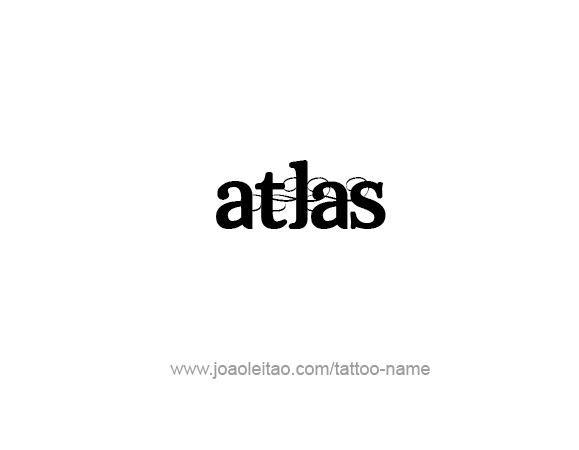 Tattoo Design City Name Atlas