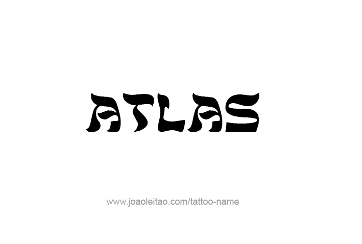 Tattoo Design City Name Atlas