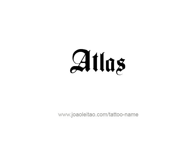 Tattoo Design City Name Atlas