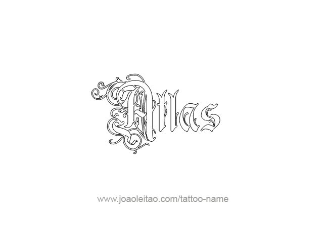 Tattoo Design City Name Atlas