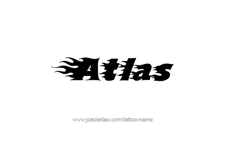 Tattoo Design City Name Atlas