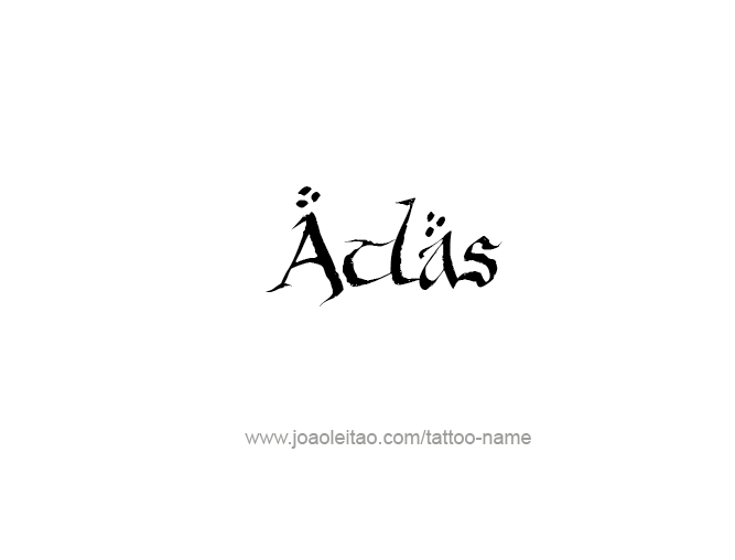 Tattoo Design City Name Atlas