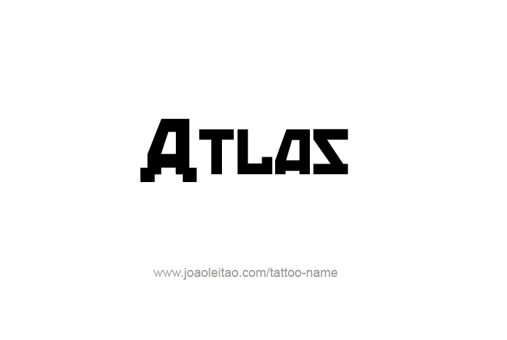 Tattoo Design City Name Atlas