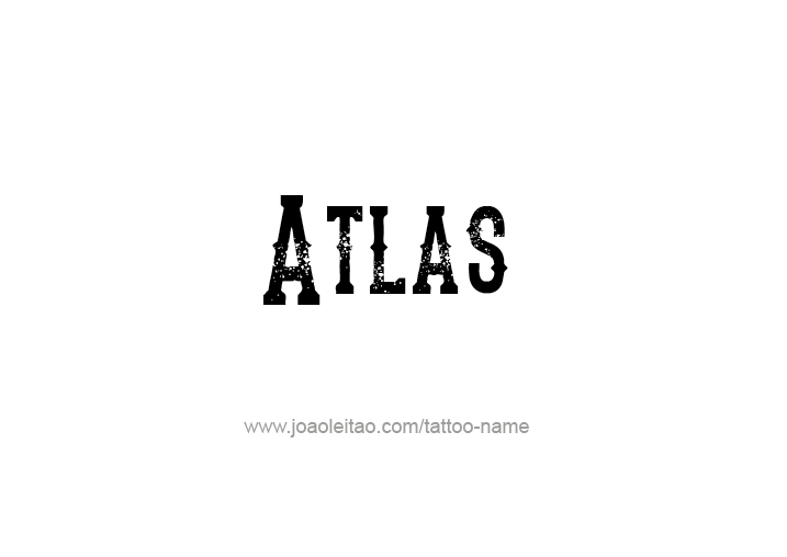 Tattoo Design City Name Atlas