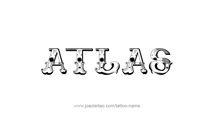 Tattoo Design City Name Atlas