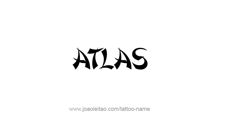 Tattoo Design City Name Atlas