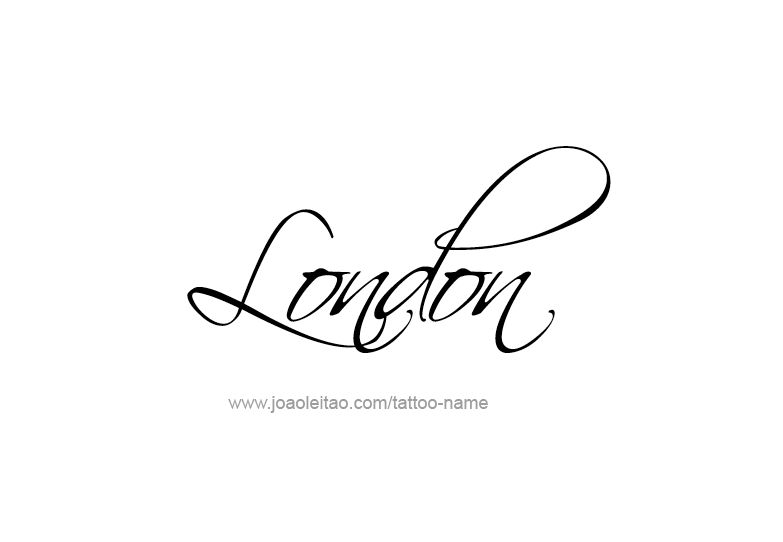 Tattoo Design City Name London