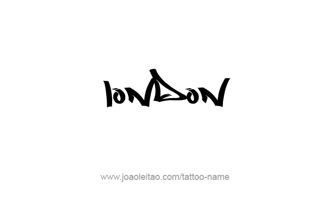 Tattoo Design City Name London