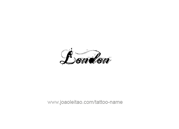 Tattoo Design City Name London