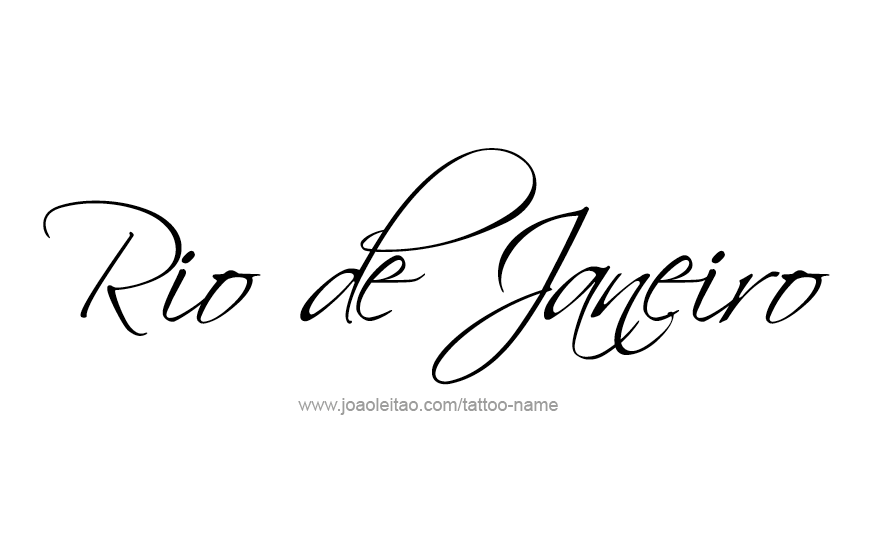 Tattoo Design City Name Rio De Janeiro