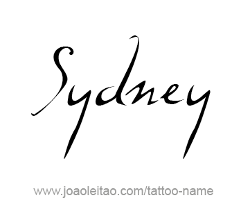 Tattoo Design City Name Sydney