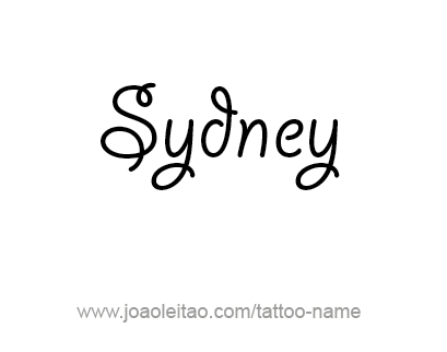 Tattoo Design City Name Sydney