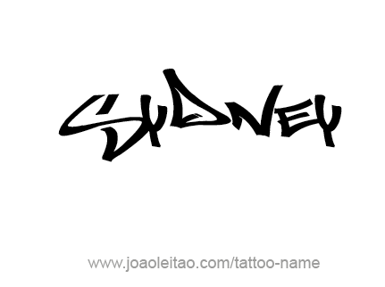 Tattoo Design City Name Sydney